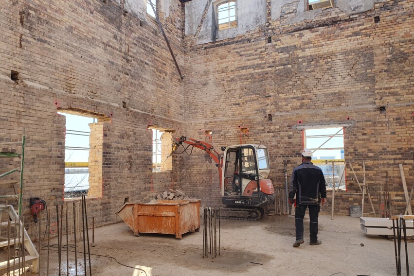 Walzenm&uuml;hle - Baustelle Speicher 1