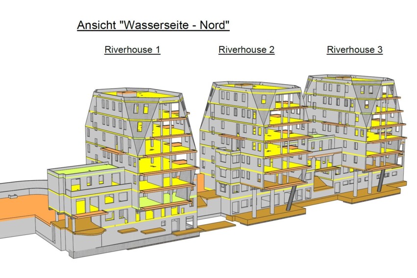 Riverhouse 3d-Modell Riverhouse 3d-Modell