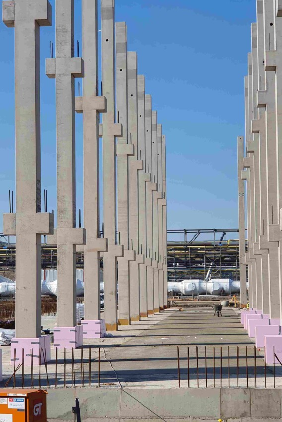 UPM-Leuna - Stahlbetonst&uuml;tzen